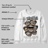 White Cement 4s DopeSkill Sweatshirt The Mouth With No Droughts Graphic
