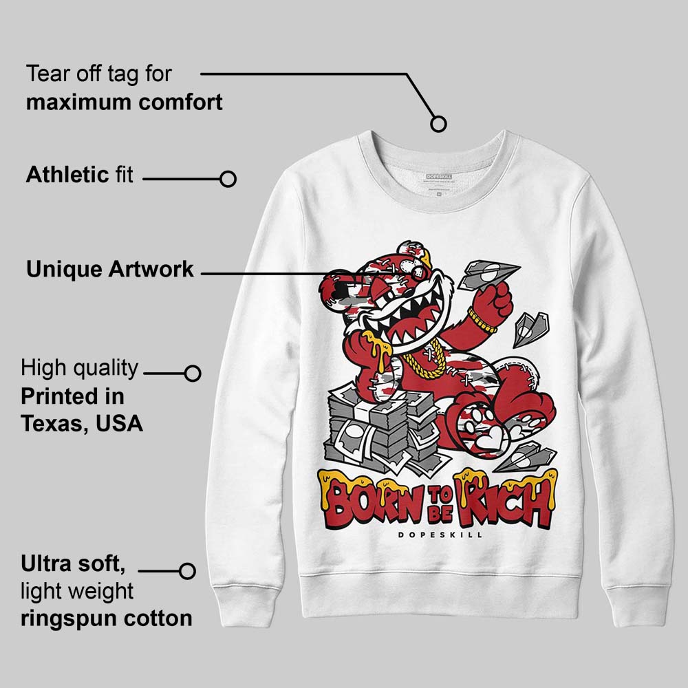 Bugs Bunny 8s DopeSkill Sweatshirt Born To Be Rich Graphic