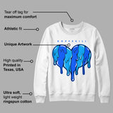 Royal Blue Collection DopeSkill Sweatshirt Slime Drip Heart Graphic