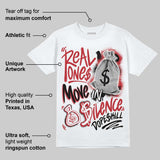 Fire Red “Black Tongue” 5s DopeSkill T-Shirt Real Ones Move In Silence Graphic
