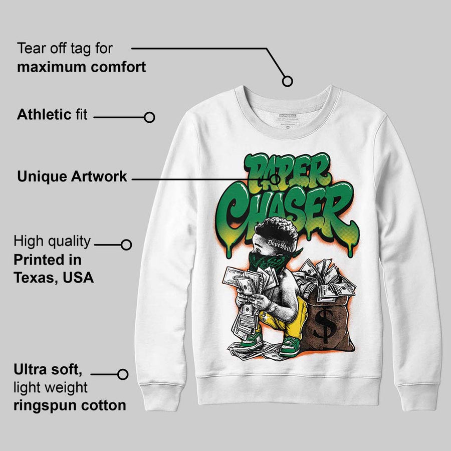 Green 'Paper Chaser Boy' DopeSkill Graphic Sweatshirt