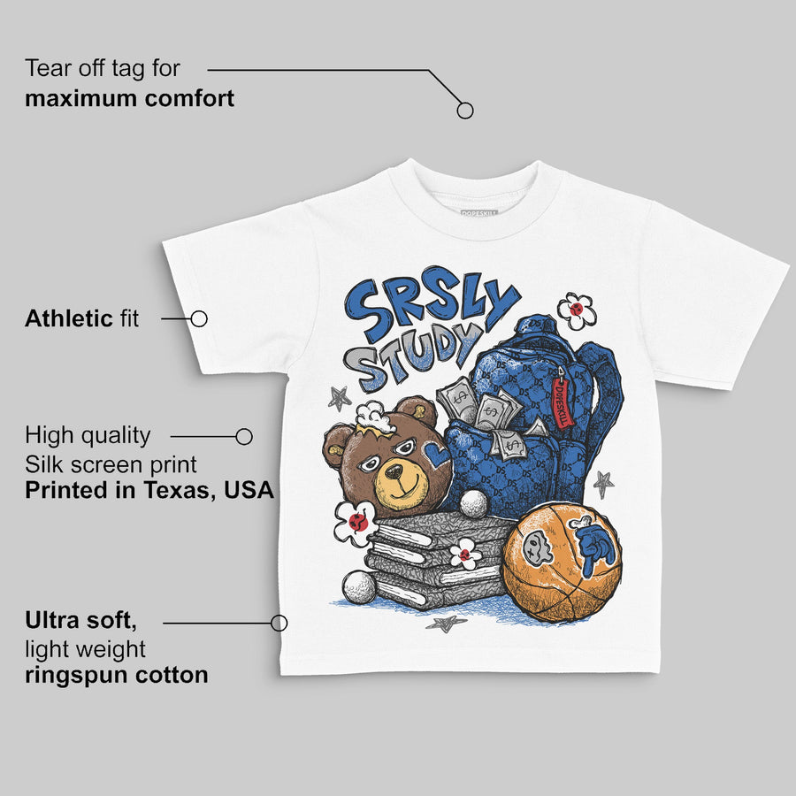 “True Blue” 3s DopeSkill Toddler Kids T-shirt SRSLY Study Graphic