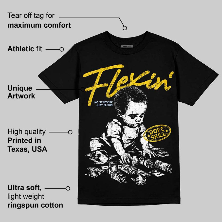Yellow Ochre 6s DopeSkill T-Shirt Flexin' Graphic