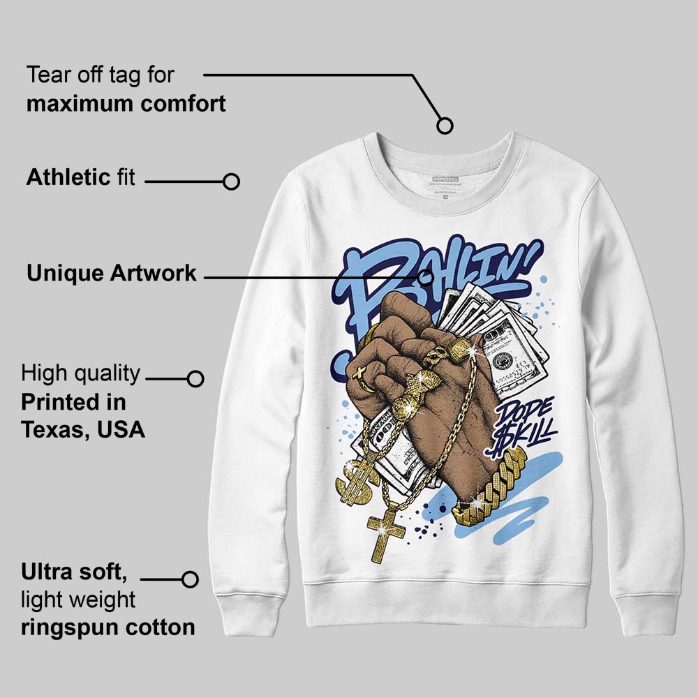 University Blue 6s DopeSkill Sweatshirt Always Ballin' Graphic