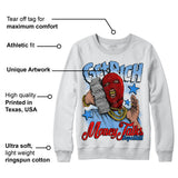 Powder Blue 9s DopeSkill Sweatshirt Get Rich Graphic
