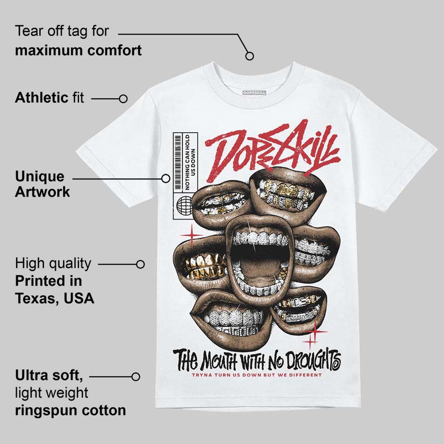 Flight Club 4s DopeSkill T-Shirt The Mouth With No Droughts Graphic