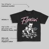 Medium Soft Pink 4s DopeSkill Toddler Kids T-shirt Flexin' Graphic