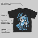 University Blue 14s DopeSkill Toddler Kids T-shirt Smile Through The Pain Graphic