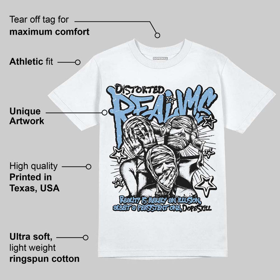 University Blue 6s DopeSkill T-Shirt Distorted Realms Graphic