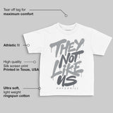 Wolf Grey 5s DopeSkill Toddler Kids T-shirt They Not Like Us Graphic