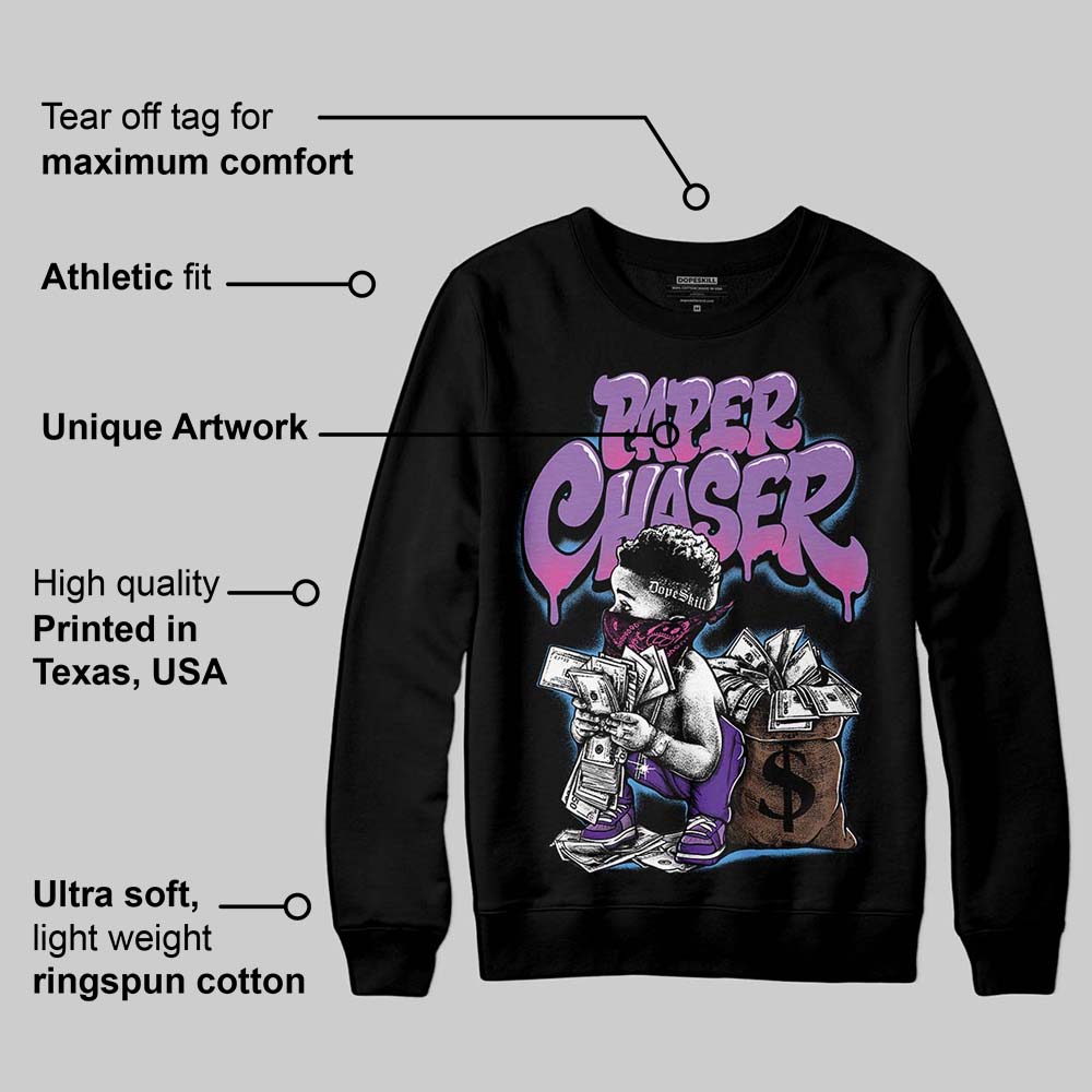PURPLE 'Paper Chaser Boy' DopeSkill Graphic Sweatshirt