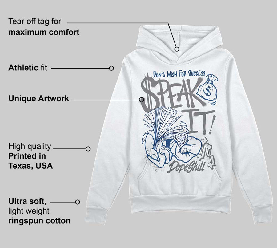 Flint Grey 9s DopeSkill Hoodie Sweatshirt Speak It Graphic