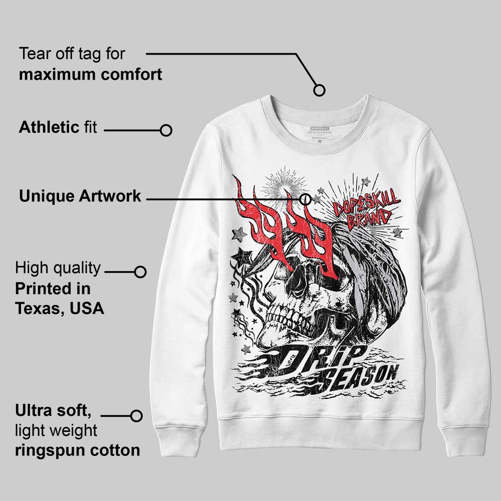 Grey Collection DopeSkill Sweatshirt Drip Season Graphic