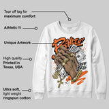 Orange Black White DopeSkill Sweatshirt Always Ballin' Graphic