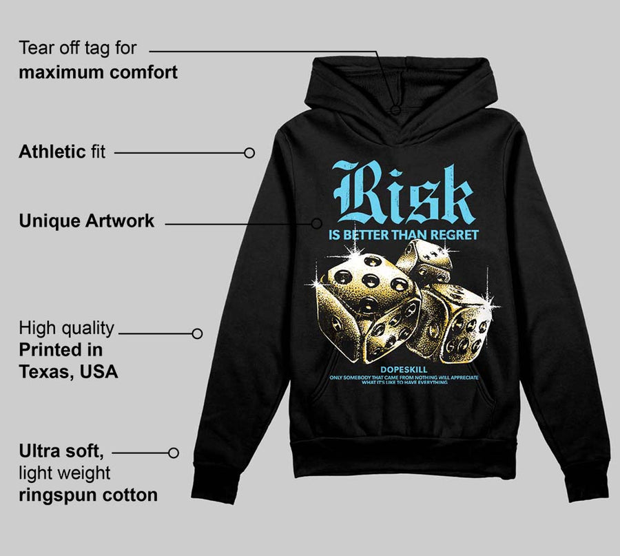 Gamma 11s DopeSkill Hoodie Sweatshirt Risk Is Better Than Regret Graphic