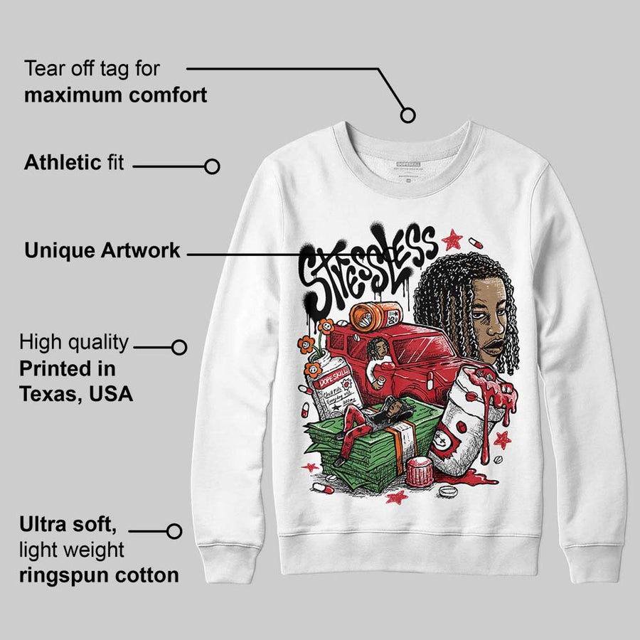 Fire Red “Black Tongue” 5s DopeSkill Sweatshirt Stressless Graphic