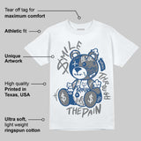 Flint Grey 9s DopeSkill T-Shirt Smile Through The Pain Graphic