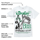 Green Collection DopeSkill T-Shirt Broken Bones Graphic