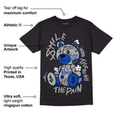 AJ 5 Racer Blue DopeSkill T-Shirt Smile Through The Pain Graphic