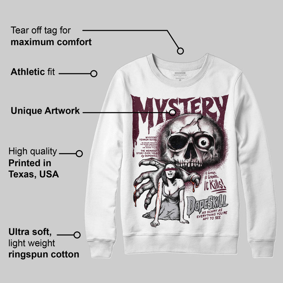 Burgundy 5s DopeSkill Sweatshirt Mystery Ghostly Grasp Graphic