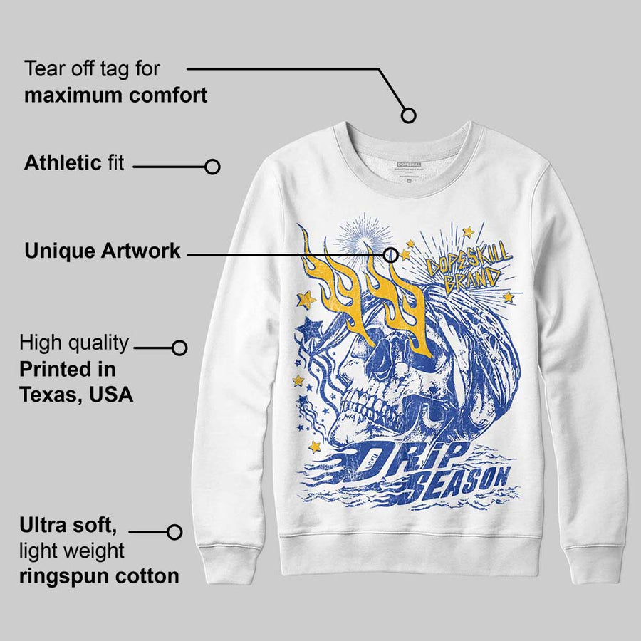 Royal Blue Collection DopeSkill Sweatshirt Drip Season Graphic