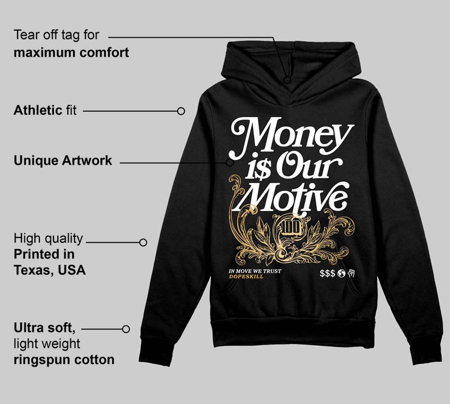 Taxi 12s 2025 DopeSkill Hoodie Sweatshirt Money Is Our Motive Typo Graphic