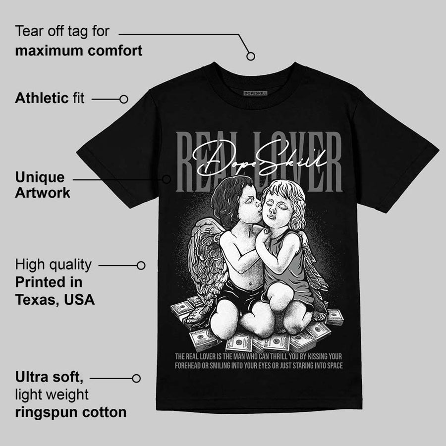 Black Cat 4s DopeSkill T-Shirt Real Lover Graphic