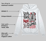 Flight Club 4s DopeSkill Hoodie Sweatshirt Real Ones Move In Silence Graphic