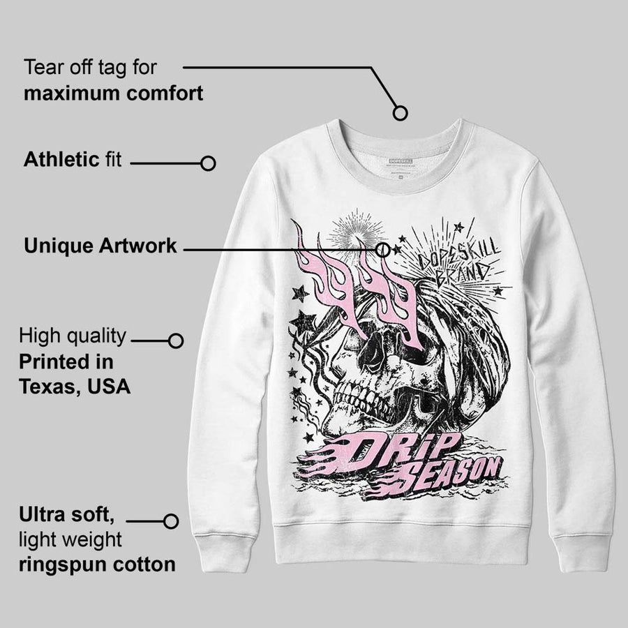Pink Collection DopeSkill Sweatshirt Drip Season Graphic