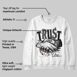 Reverse Metallic 5s DopeSkill Sweatshirt Trust No One Graphic