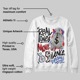Rare Air 4s DopeSkill Sweatshirt Real Ones Move In Silence Graphic