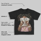 Medium Soft Pink 4s DopeSkill Toddler Kids T-shirt Rich Youth Graphic