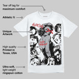 White Cement 4s DopeSkill T-Shirt Built Different Graphic