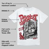 Fire Red “Black Tongue” 5s DopeSkill T-Shirt Pocket Change Graphic