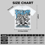 Legend Blue 11s DopeSkill Oversize Print T-Shirt Distorted Realms Graphic