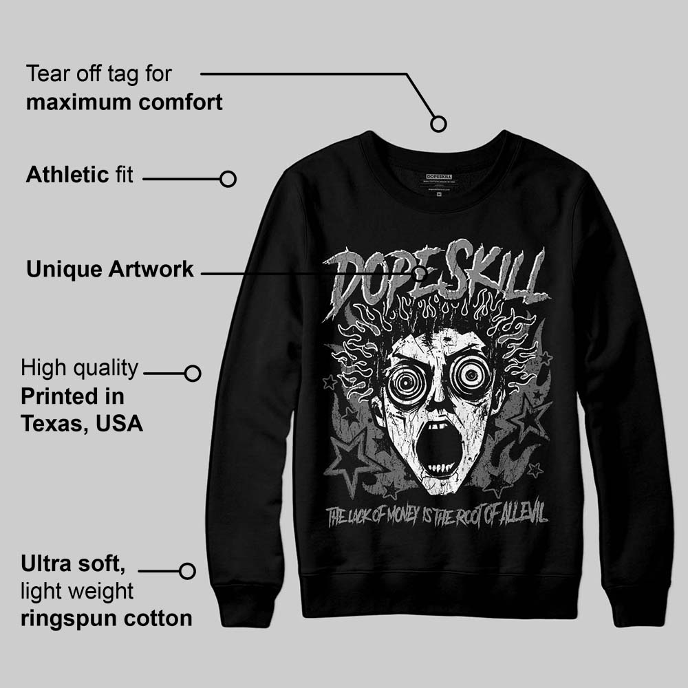 Black Cat 4s DopeSkill Sweatshirt Root of Evil Graphic