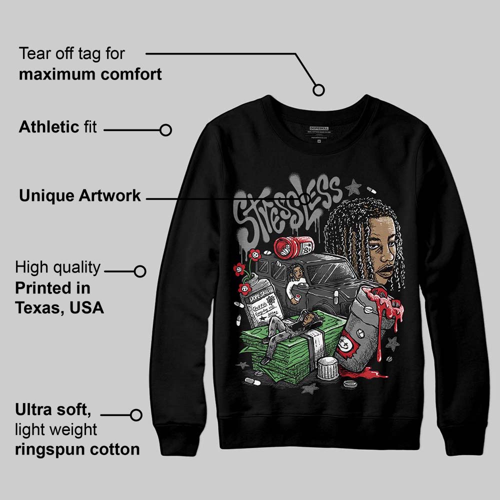 Black Cat 4s DopeSkill Sweatshirt Stressless Graphic
