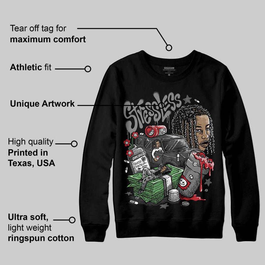 Black Cat 4s DopeSkill Sweatshirt Stressless Graphic