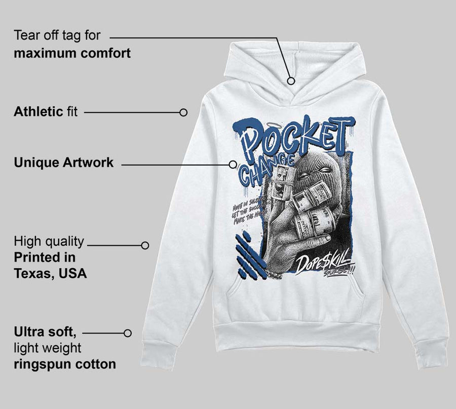 Flint Grey 9s DopeSkill Hoodie Sweatshirt Pocket Change Graphic