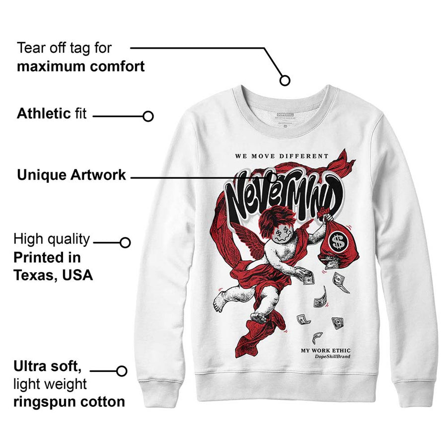 Red Taxi 12s DopeSkill Sweatshirt Nevermind Graphic