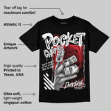 Black and White Collection DopeSkill T-Shirt Pocket Change Graphic