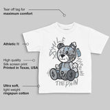 Wolf Grey 5s DopeSkill Toddler Kids T-shirt Smile Through The Pain Graphic