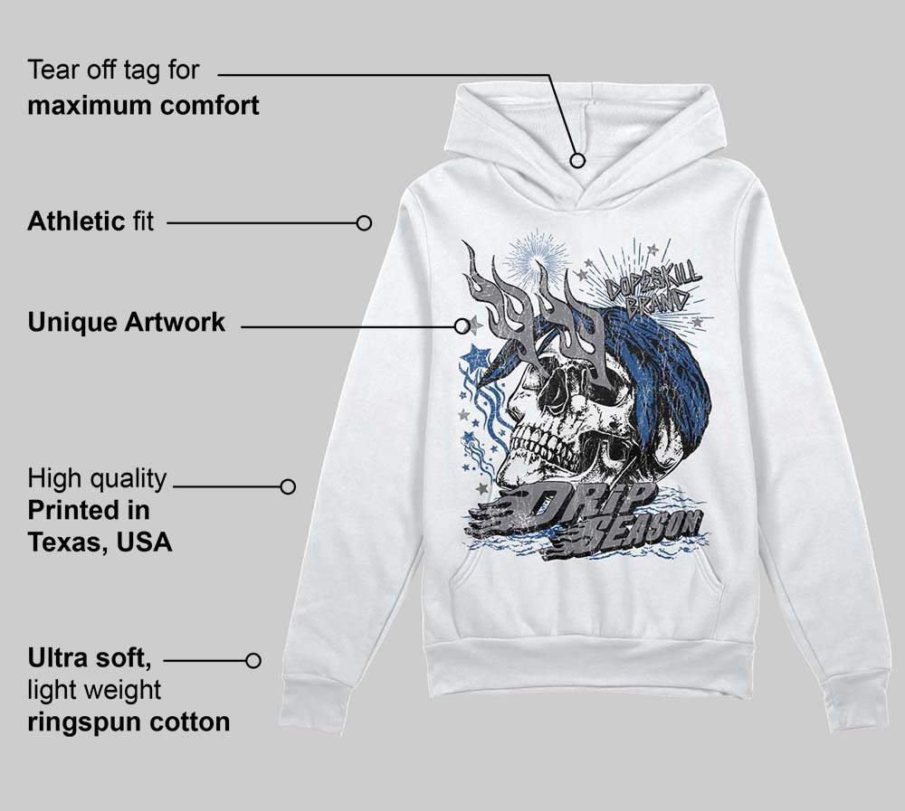 Flint Grey 9s DopeSkill Hoodie Sweatshirt Drip Season Graphic