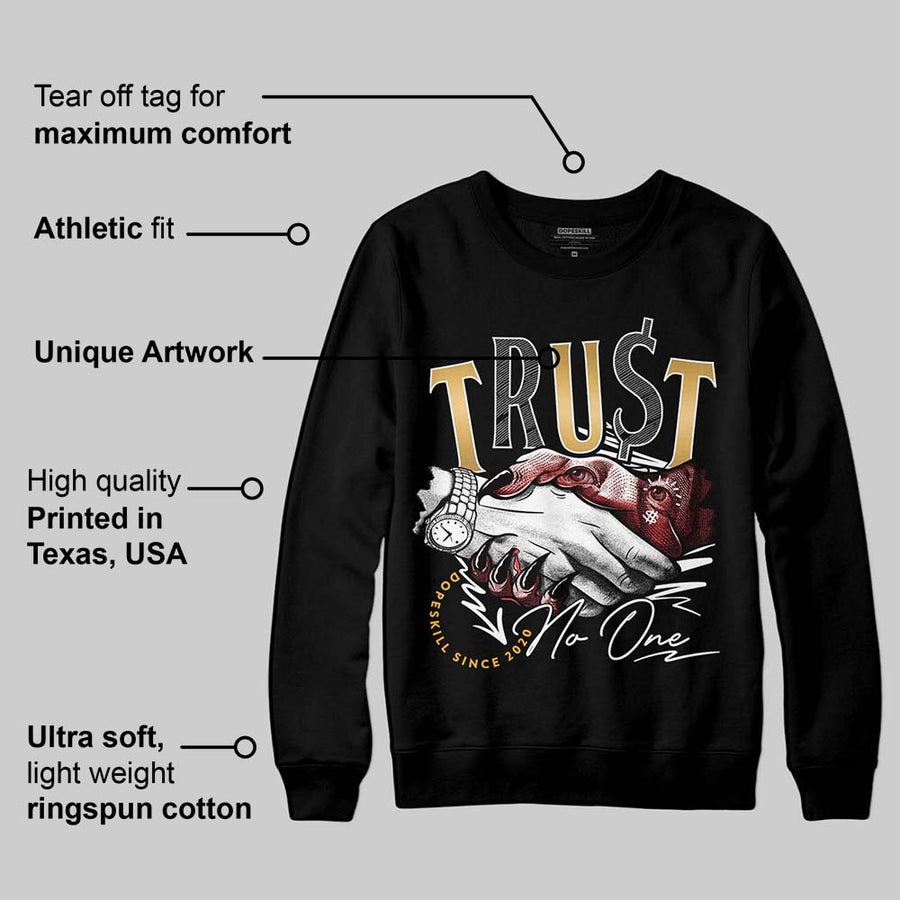 Taxi 12s 2025 DopeSkill Sweatshirt Trust No One Graphic