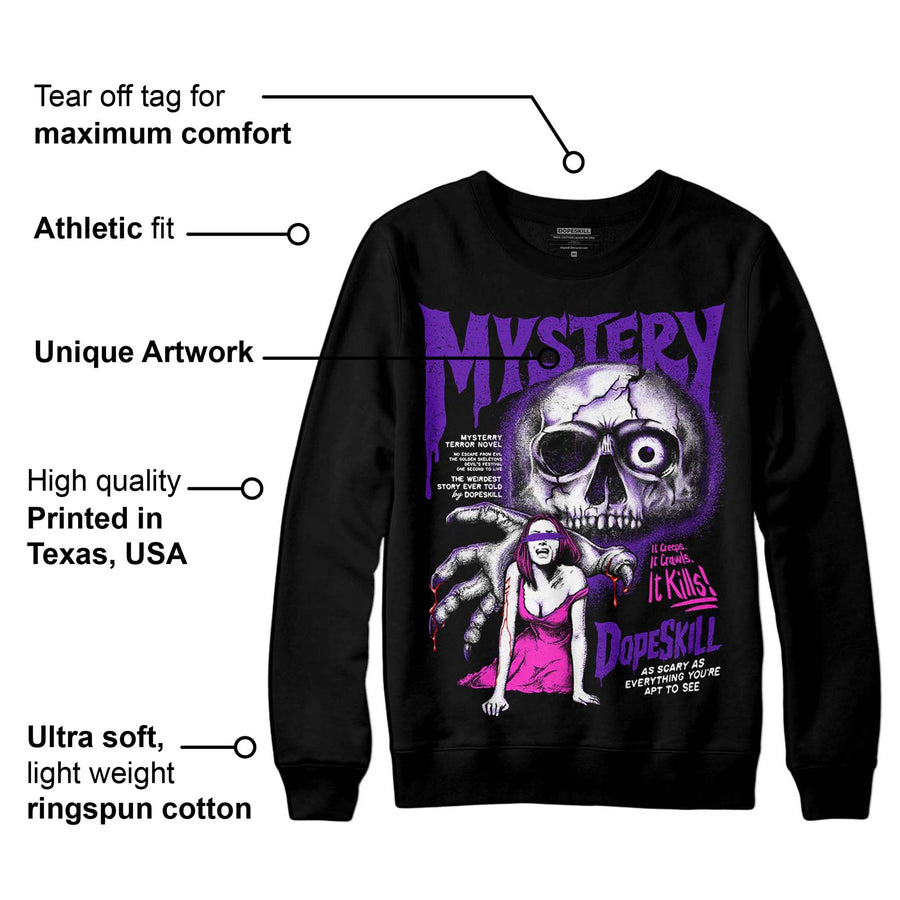 Court Purple 13s DopeSkill Sweatshirt Mystery Ghostly Grasp Graphic