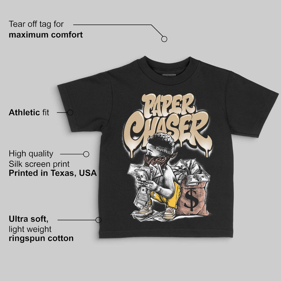 TAN 'Paper Chaser Boy' DopeSkill Graphic Toddler Kids T-shirt