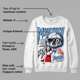 Powder Blue 9s DopeSkill Sweatshirt Mystery Ghostly Grasp Graphic