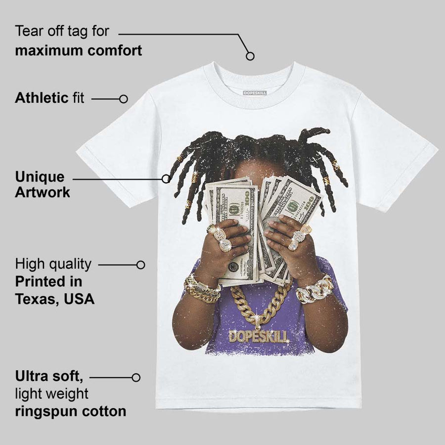 Grape 5s DopeSkill T-Shirt Rich Youth Graphic