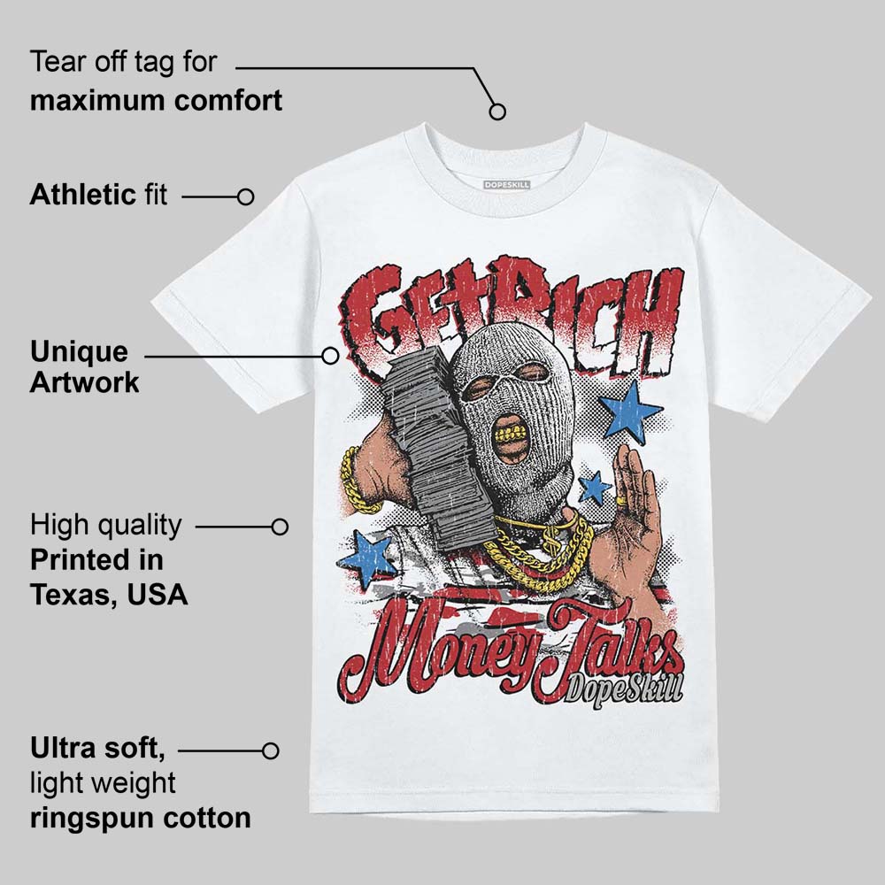 Bugs Bunny 8s DopeSkill T-Shirt Get Rich Graphic
