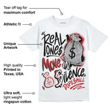 Red Taxi 12s DopeSkill T-Shirt Real Ones Move In Silence Graphic